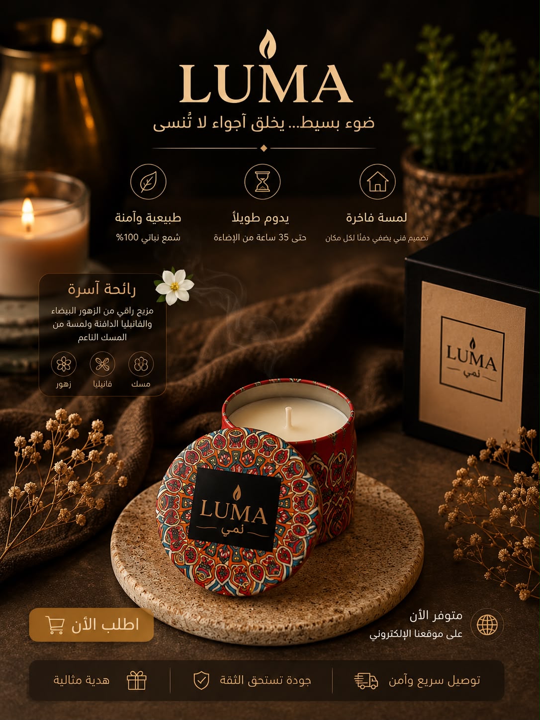 LUMA Small Fragrant Candle