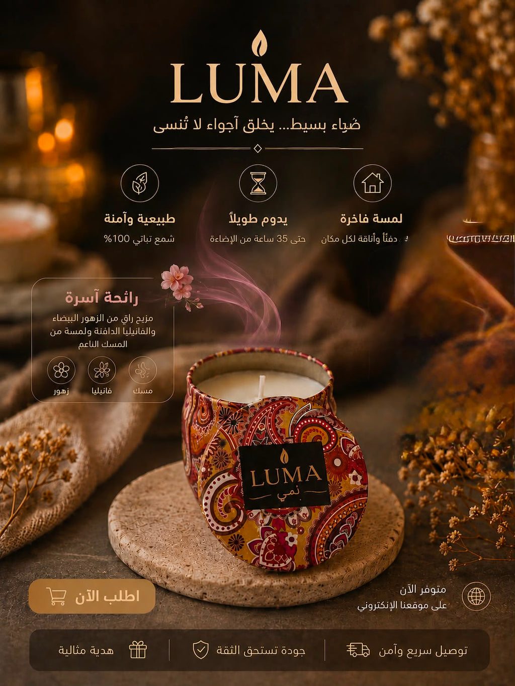 LUMA'S Small Fragrant Candle