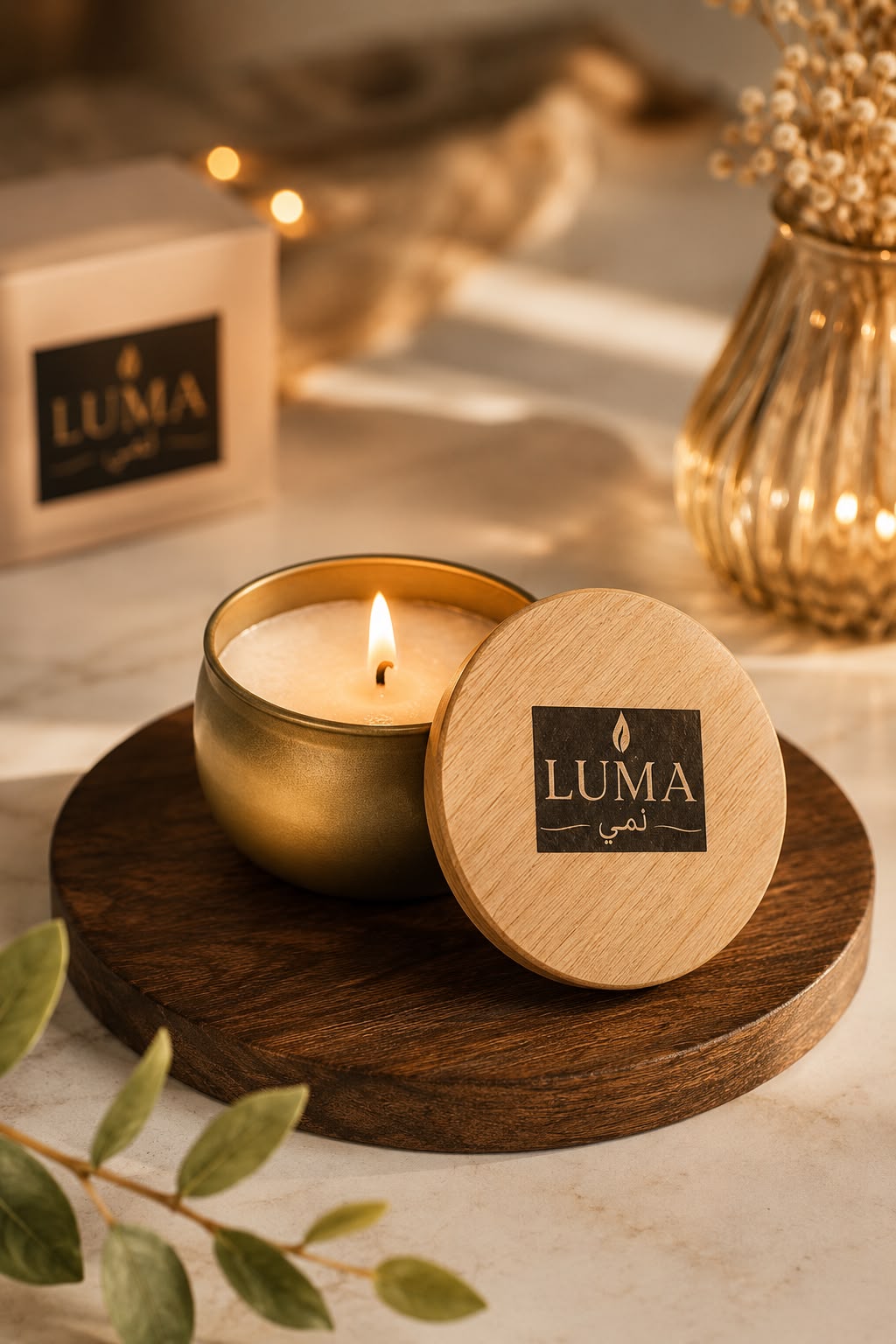 LUMA'S Small Sand Candle